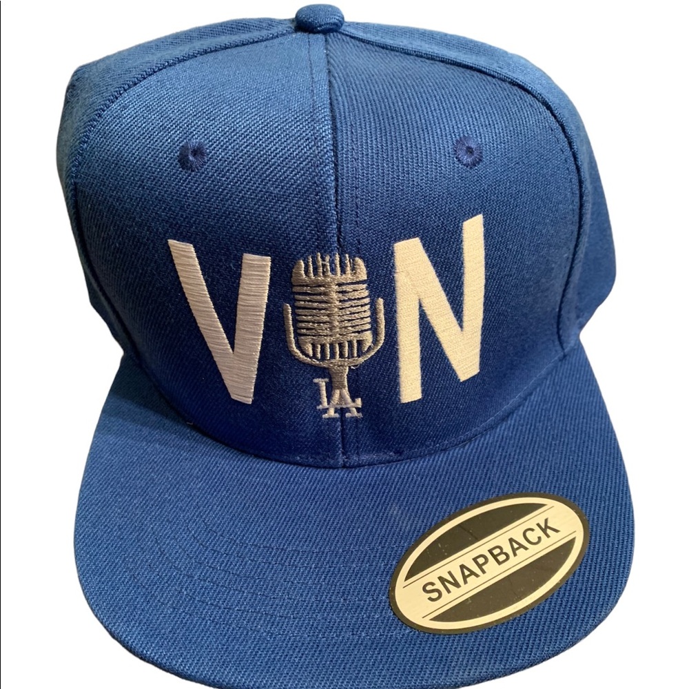 Vin Scully hat LA hat new embroidered logo Dodgers Vin Scully hat adult size Hat - Picture 2 of 3